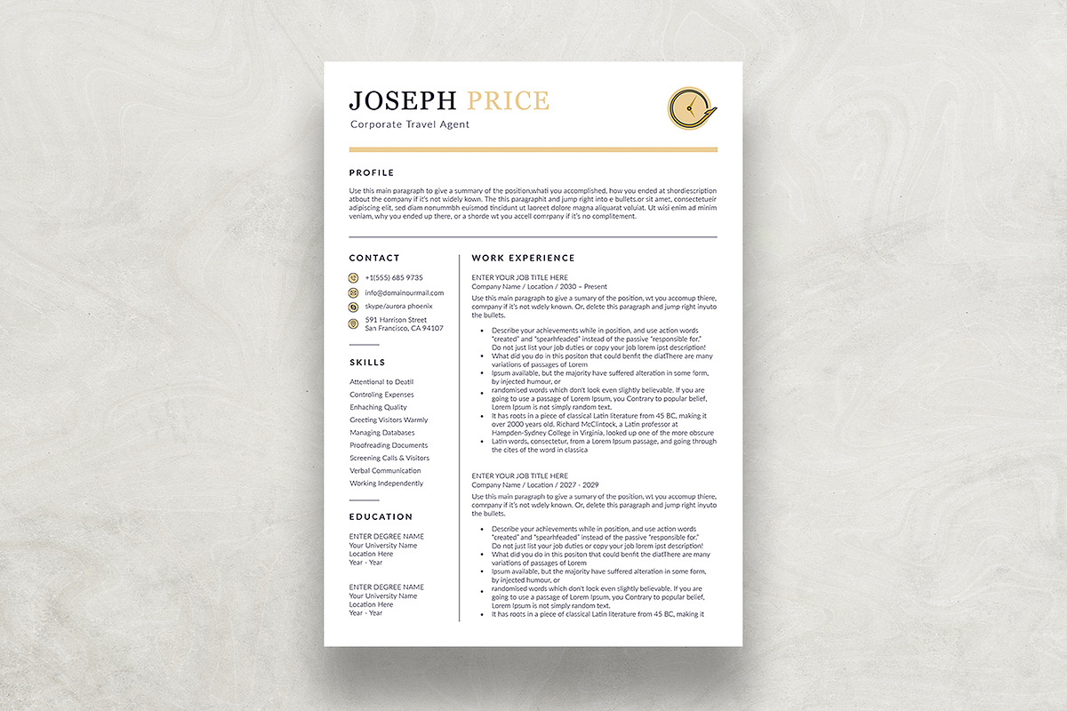 Resume, a Resume Template by DesignDevisers (Photo 2 of 10)