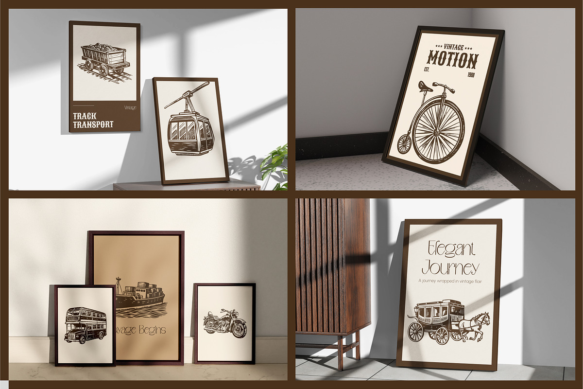 Vintage Transport and Vehicle Icon, a Transportation Illustration by Creative Stall (Photo 4 of 10)