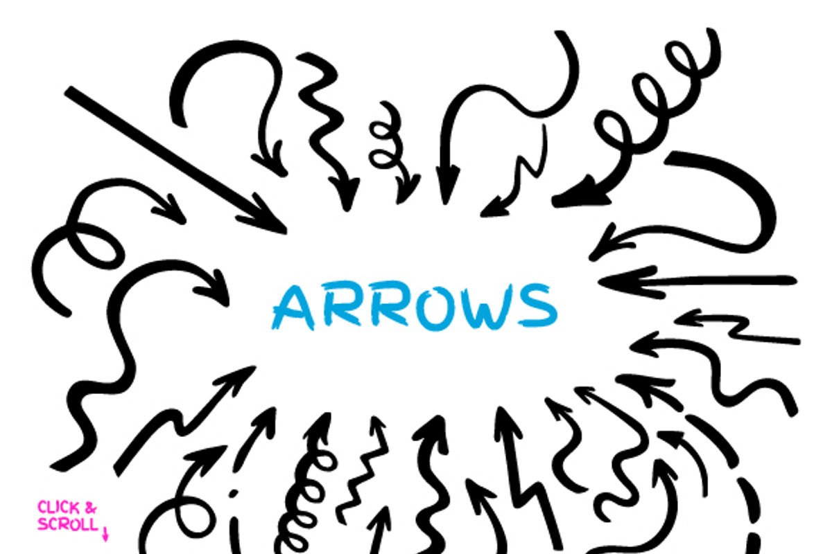 Highlighter brushes and arrows (Ai), a Brush Add-On by voin_Sveta (Photo 3 of 6)