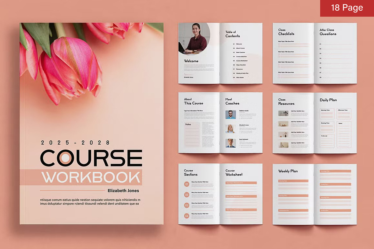 Course Workbook Bundle, a Stationery Template by ContestDesign (Photo 14 of 14)