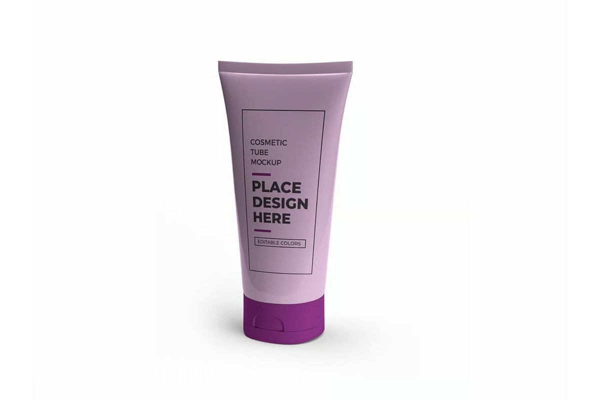 Cosmetic Tube Packaging Mockup, a Packaging Mockup by DesignRushMarket (Photo 3 of 11)