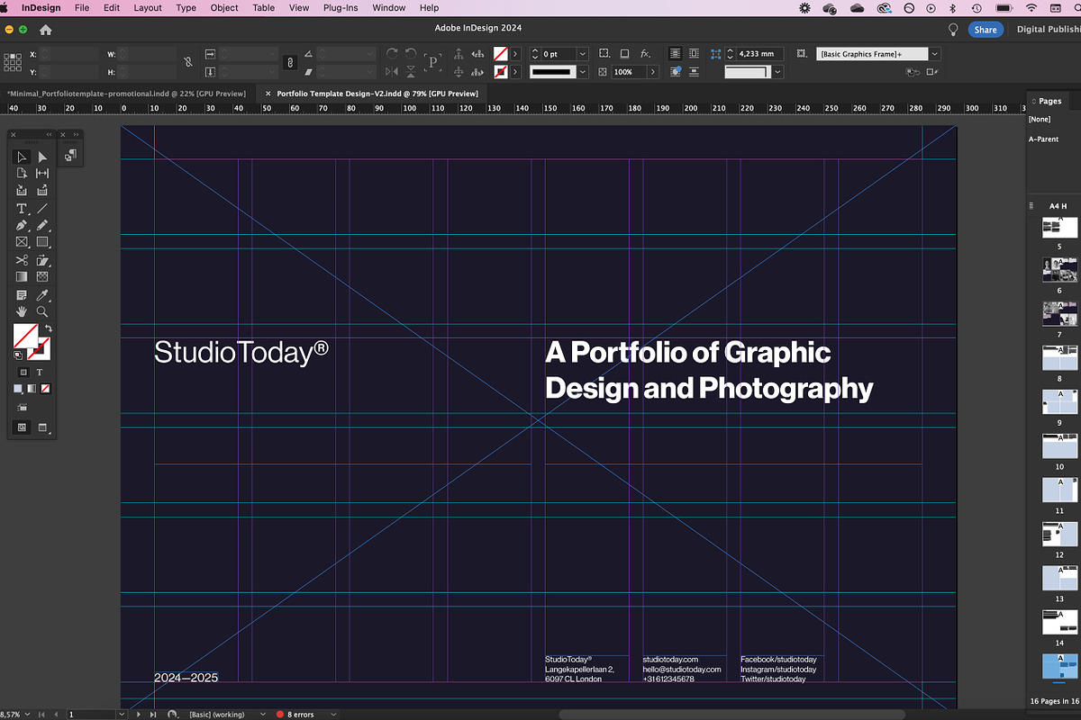 Minimal Portfolio Template, a Presentation Template by Typefool's Shop (Photo 9 of 9)