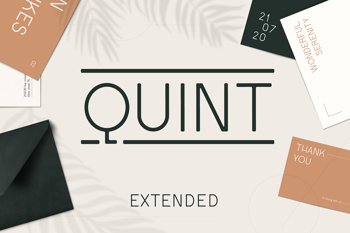 Quint Extended Font, a Sans Serif Font by Wild Ones (Photo 1 of 10)