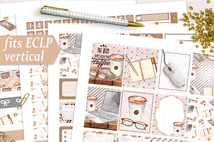 Tech-themed Planner Stickers