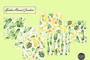 Watercolor Zucchini Seamless Pattern, a Food Illustration by OlDm_Shop (Thumbnail 8 of 10)