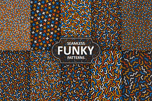Vintage colorful seamless patterns