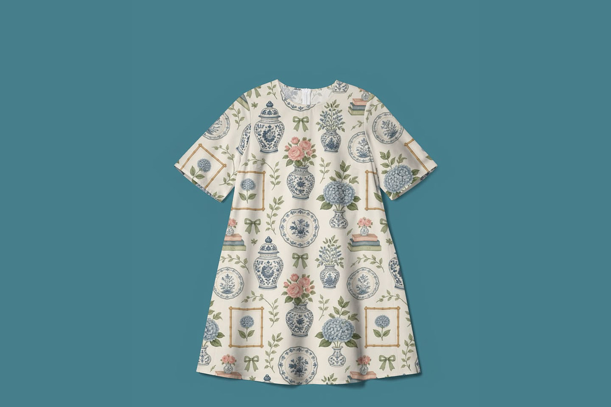 Chinoiserie Seamless Pattern, a Pattern Graphic by elif (Photo 7 of 9)