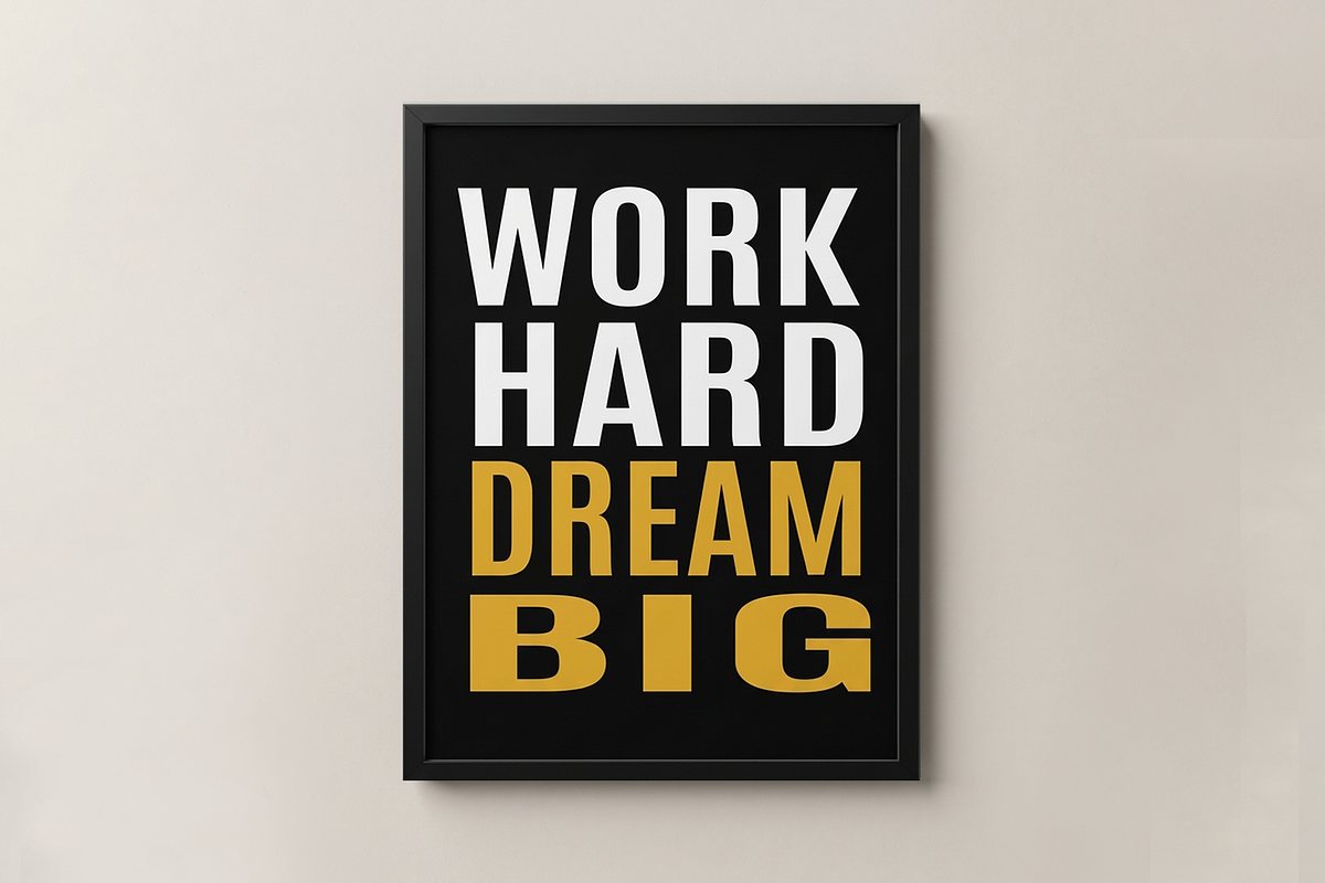 Set of 8 Motivational Wall Poster, a Poster Template by microtasker (Photo 6 of 8)