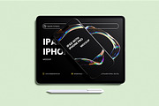 iPad Pro & iPhone 11 Pro Mockup, a Wearable Device Mockup by Pikachudesign (Thumbnail 4 of 5)