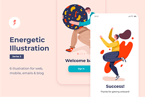 Energetic Illustration Series 3