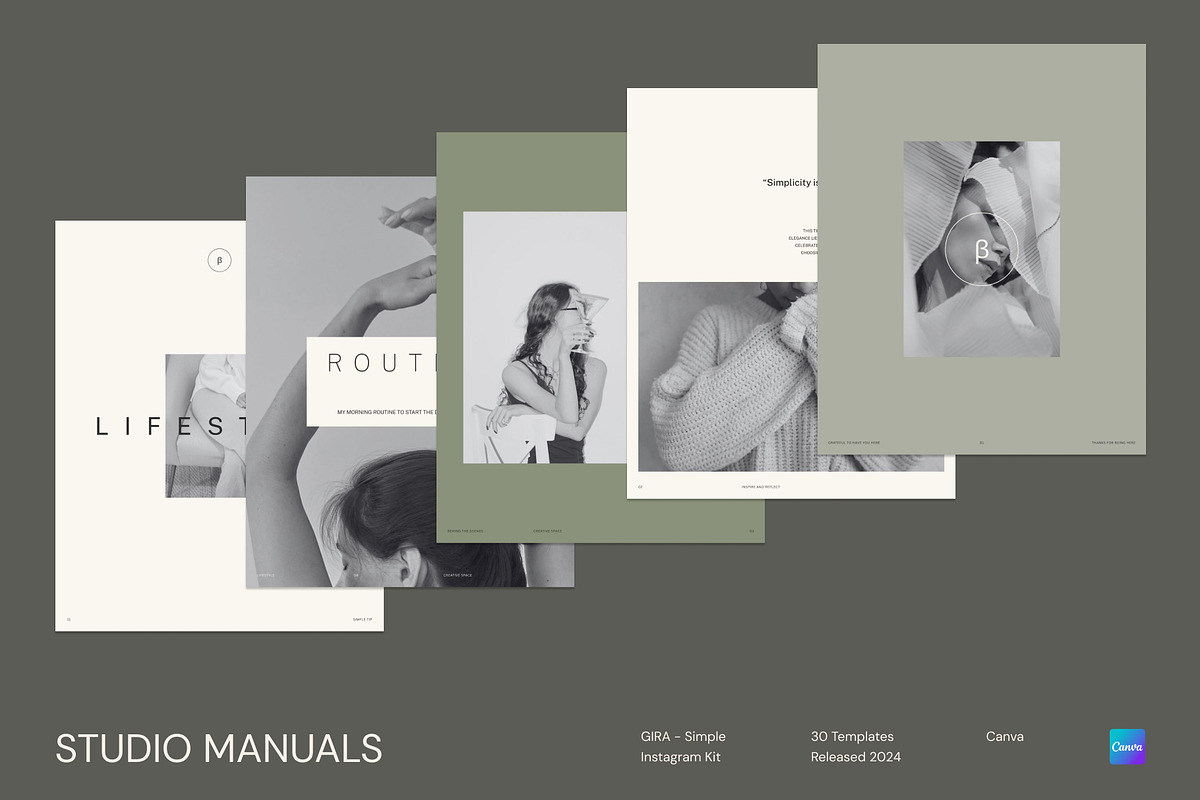GIRA – Simple Instagram Kit, a Social Media Template by Studio Manuals (Photo 2 of 8)