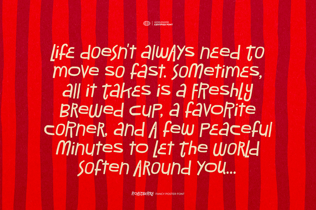 Roastberry - Fancy Poster Font, a Symbol Font by ikiiko (Photo 5 of 7)