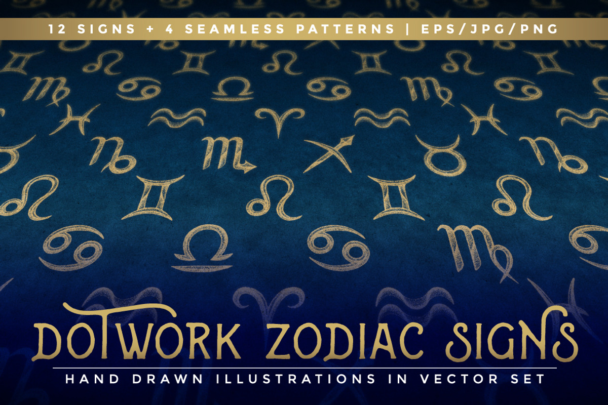 Dotwork Zodiac Signs, a Graphic by TRIKONA (Photo 1 of 3)