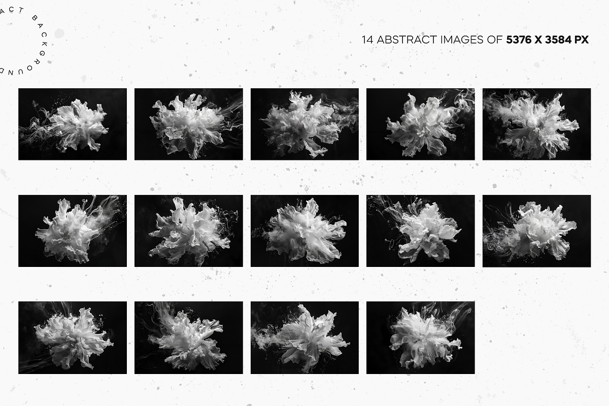 White Floral Under Black Water, a Background Graphic by Lumeno (Photo 2 of 3)