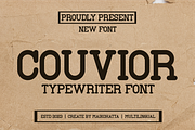 Couvior - Typewriter Font, a Handwritten Font by MaikoHatta (Thumbnail 1 of 7)