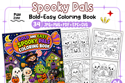 Bold and Easy Spooky Pals Coloring, a Seasonal Illustration by Design Station (Thumbnail 1 of 3)