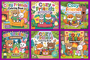 Cozy Friends Coloring Pages, a Decorative Illustration by Design Station (Thumbnail 4 of 4)