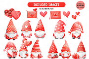 Cute Love Whimsy Valentines Clipart, an Illustration by TatiMockup (Thumbnail 2 of 6)