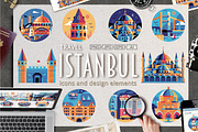 Travel Istanbul Icons and Elements, an Icon by Alex Krugli (Thumbnail 1 of 9)