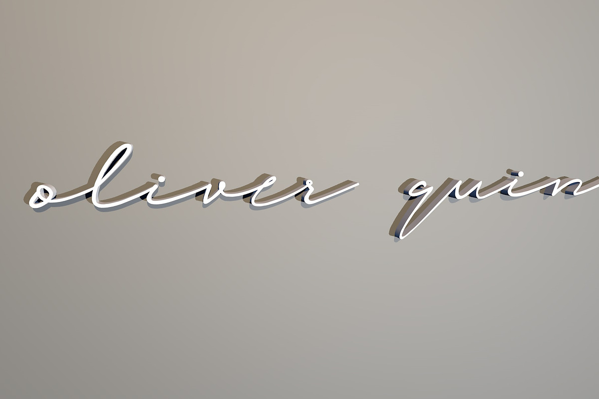 oliver quin - handwriting script, a Script Font by Gittype (Photo 4 of 12)