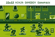 32x32 NINJA GAMEBOY GAMEPACK, an Illustration by Fassous game assets (Thumbnail 1 of 4)