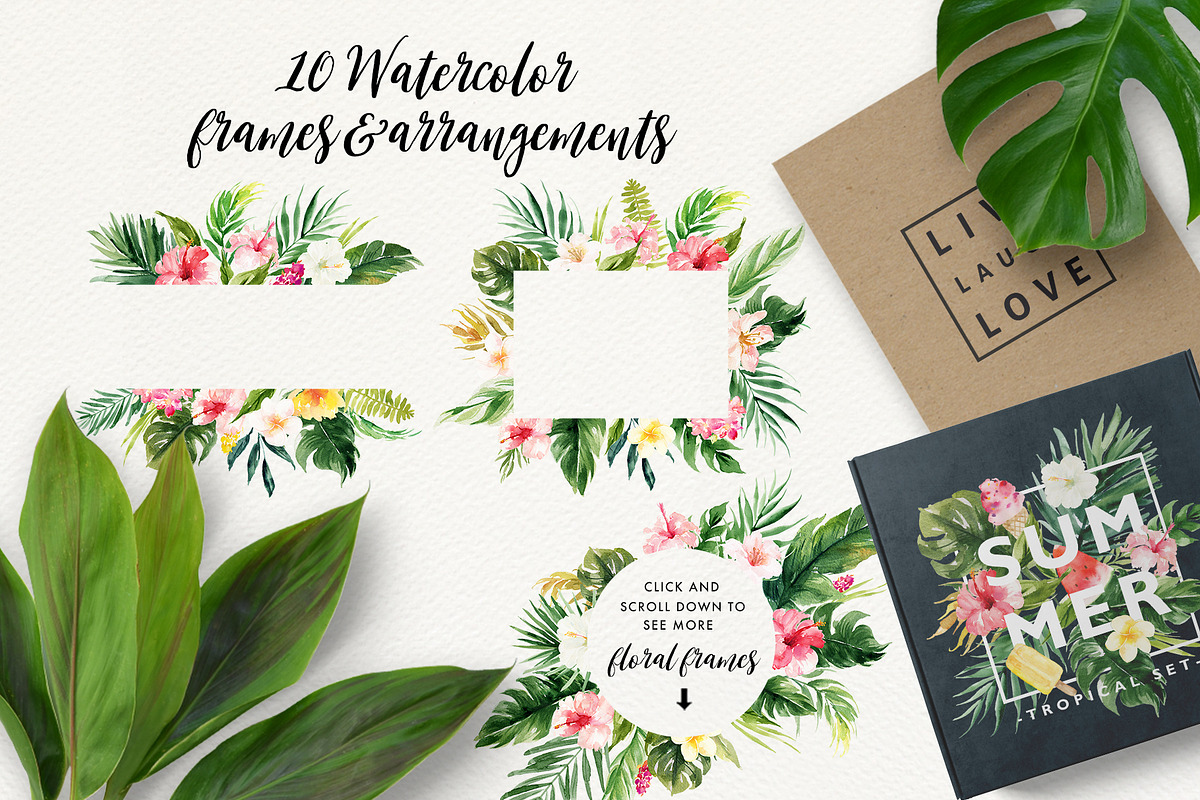 Summer Design Set-Tropical, an Animal Illustration by Graphic Box (Photo 4 of 9)