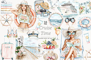 Cruise Clipart PNG | Travel Clip Art, a Person Illustration by GlamArtZhanna (Thumbnail 1 of 6)