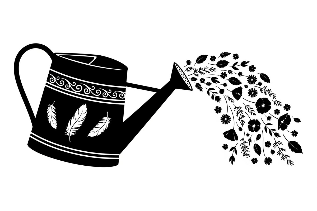 Floral Watering Can Design Bundle, an Illustration by Gaye Art (Photo 22 of 31)