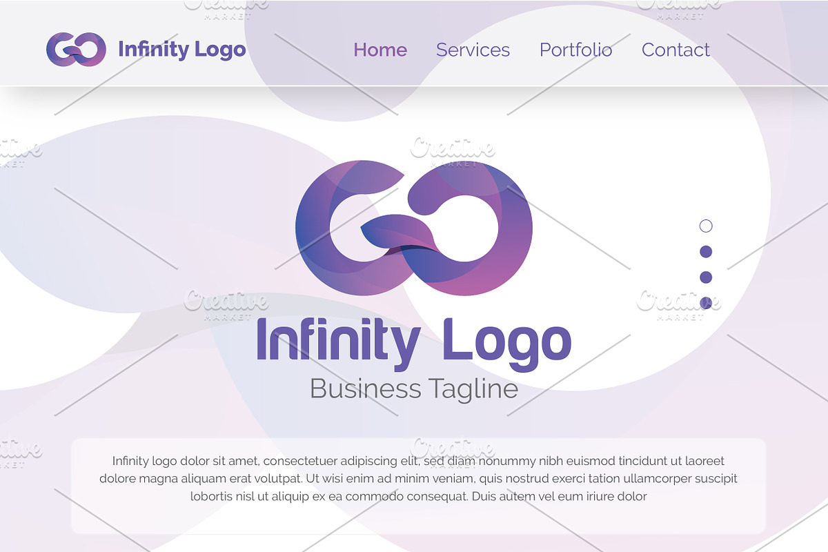 Infinity Ideas Logo, a Branding & Logo Template by Cristal Pioneer