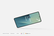 Smartphone Galaxy Z Flip 7 Mockup, an Android Mockup by DSNA Mockup (Thumbnail 2 of 9)