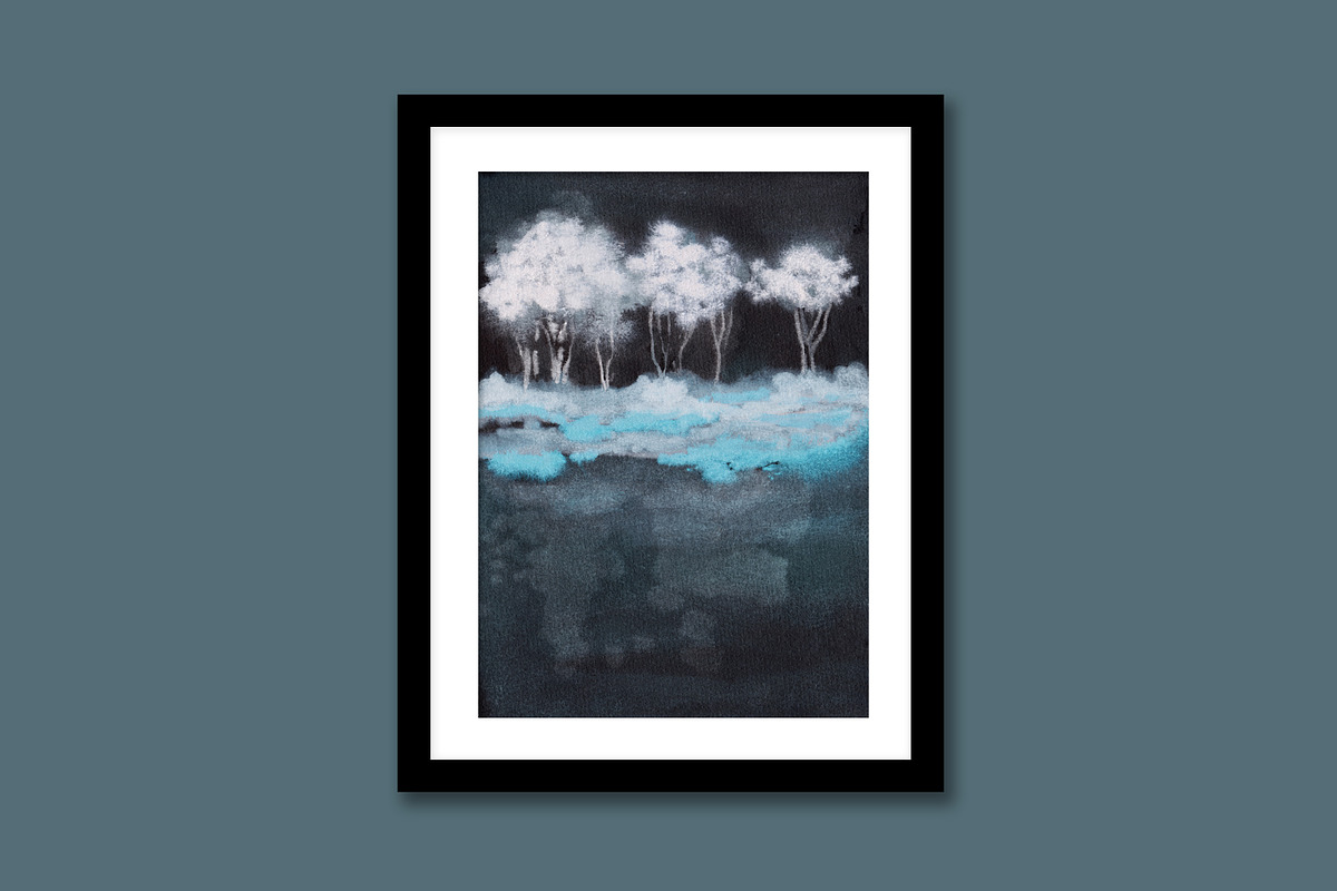 Dark Nights - Watercolor Art, a Background Graphic by Marmoris.Arts (Photo 6 of 14)