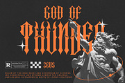 Crucifer – Dark Gothic Blackletter F, a Blackletter Font by Letterara (Thumbnail 10 of 15)