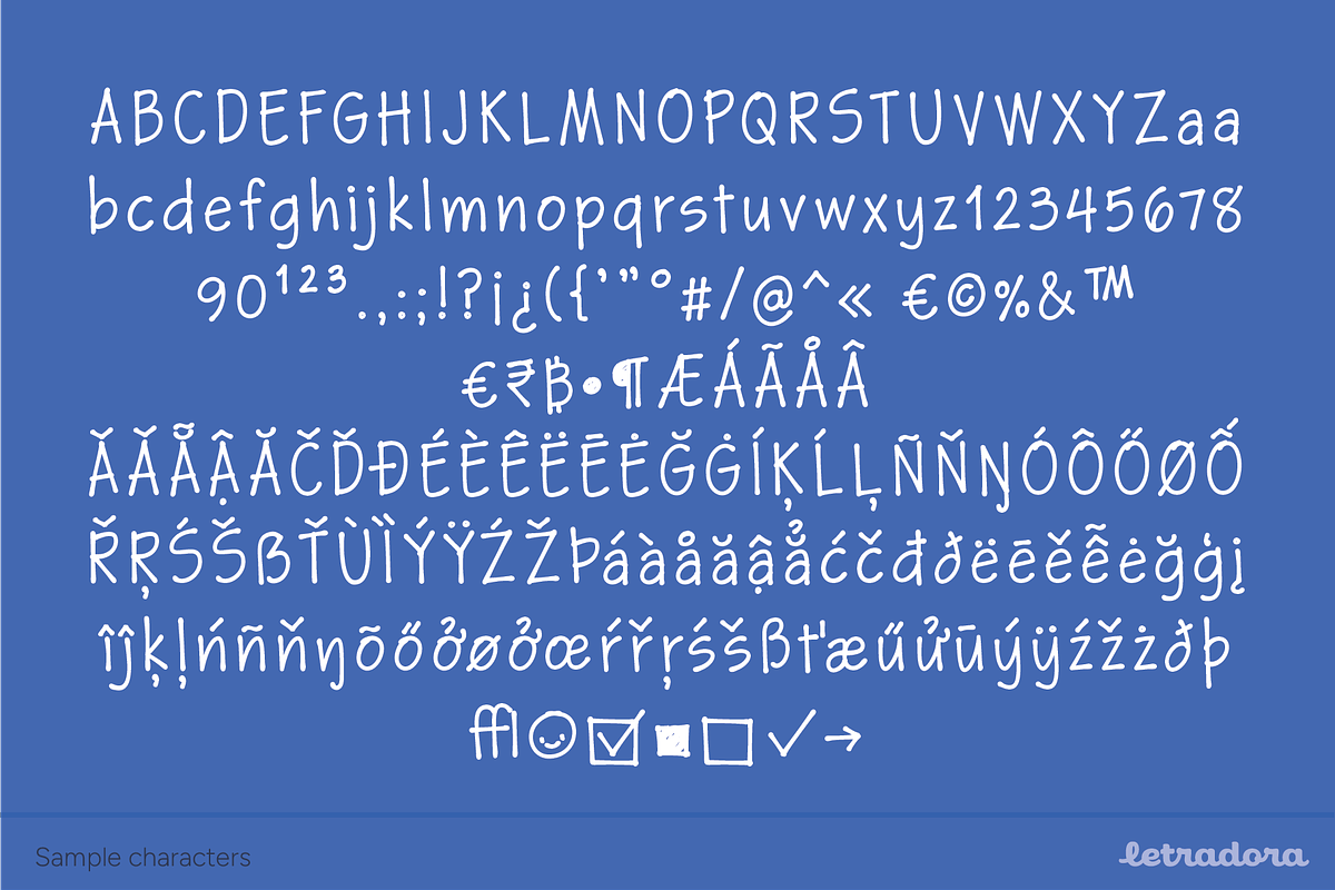 Skriva Narrow Handwriting Font, a Handwritten Font by Letradora (Photo 7 of 7)