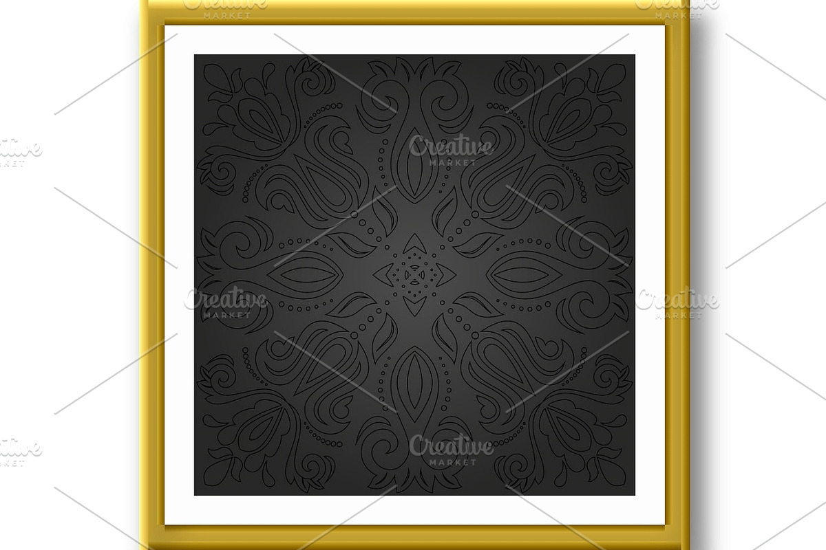 Oriental Abstract Vector Pattern, a Decorative Illustration by FineArtStudio (Photo 2 of 3)