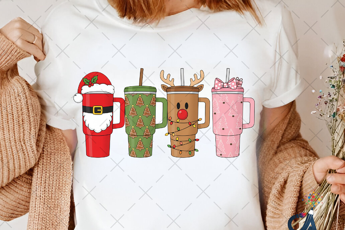 Christmas Tumbler Cups Png, an Illustration by Creative Art (Photo 6 of 6)