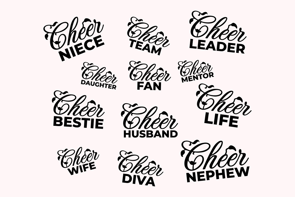 Cheer Family SVG Bundle, a Graphic by M9 Design (Photo 9 of 9)