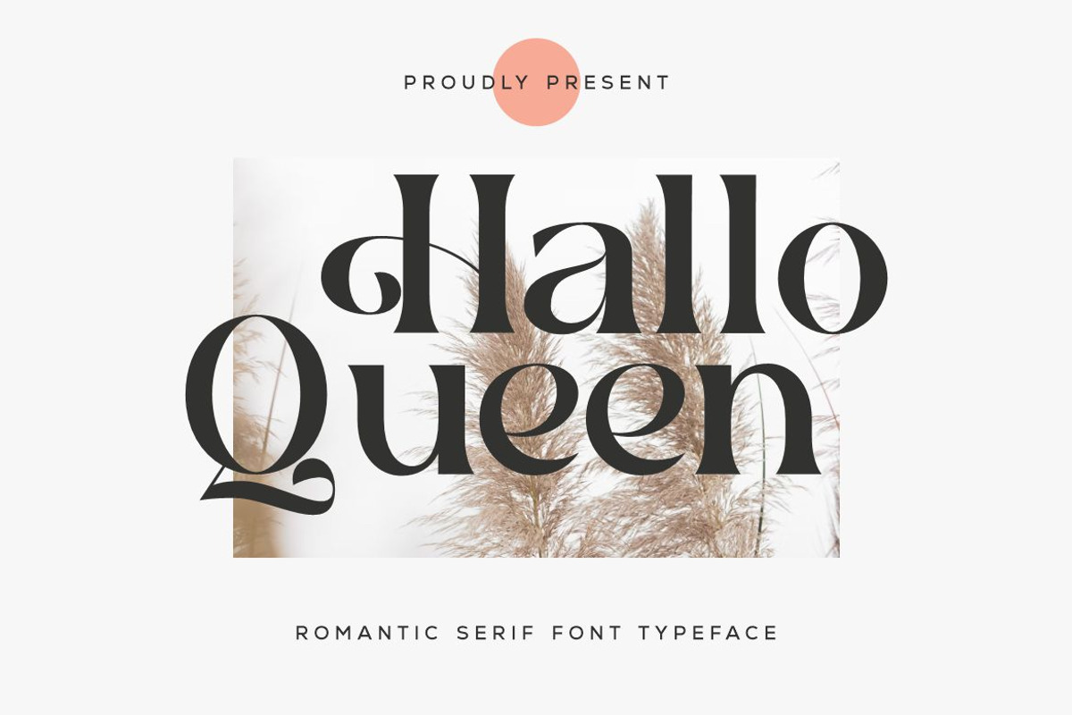 Hallo Queen, a Serif Font by elevencreateam (Photo 1 of 9)
