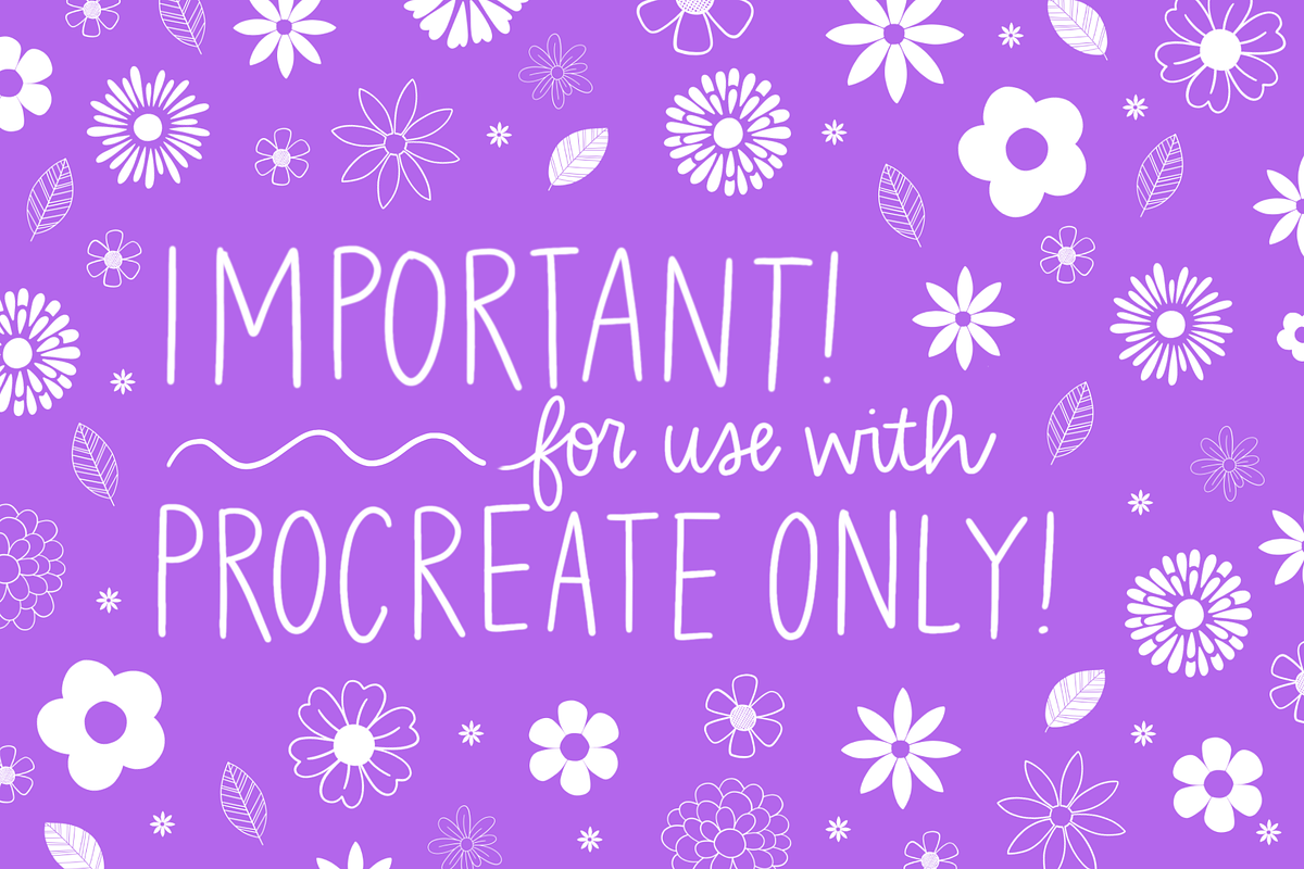 Procreate Stamp Flowers Set preview 2