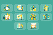 Financial Illustration Pack, an Illustration by baii09 (Thumbnail 4 of 4)