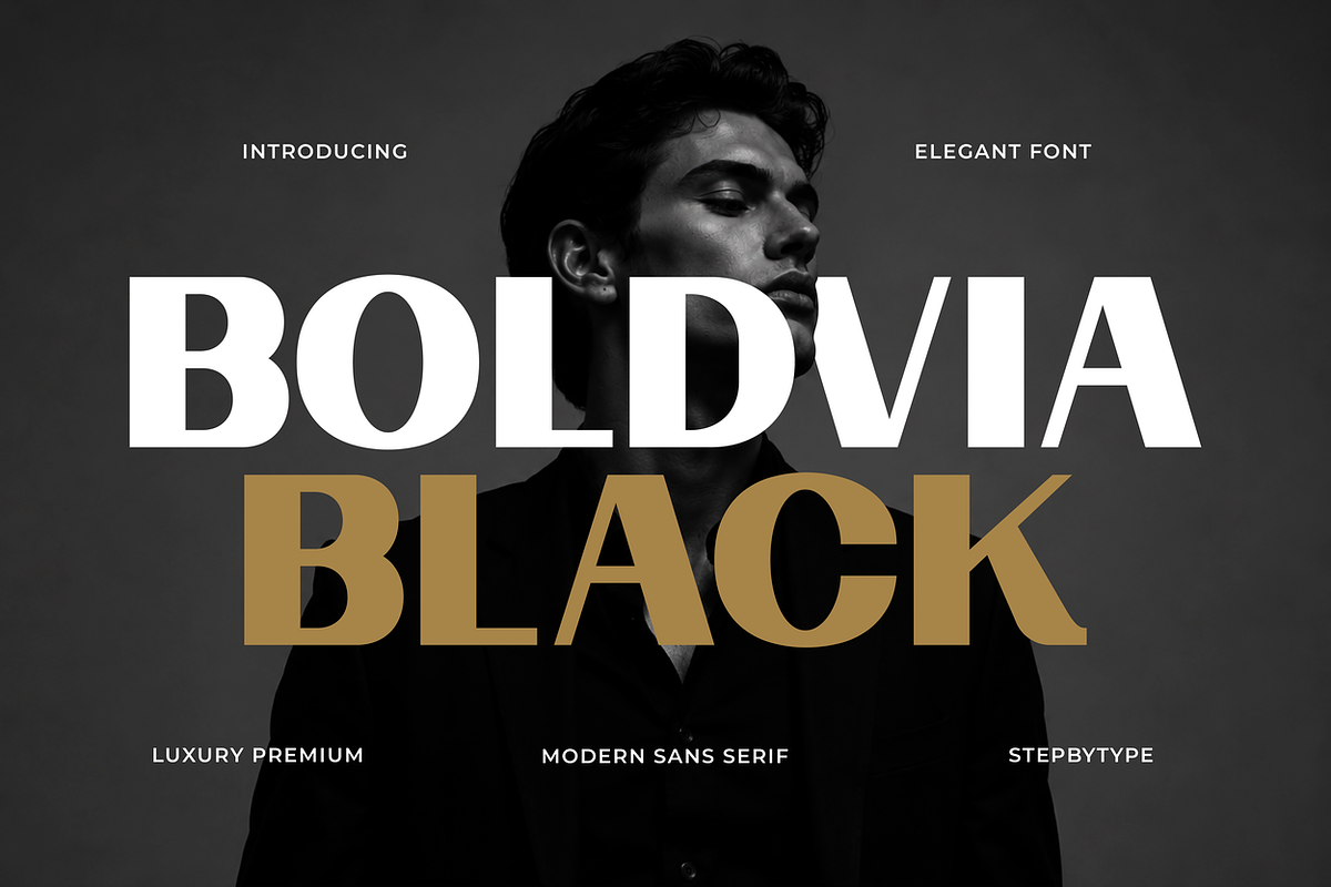 Boldvia Black - Modern Sans Serif, a Sans Serif Font by Brand_Hero (Photo 1 of 14)