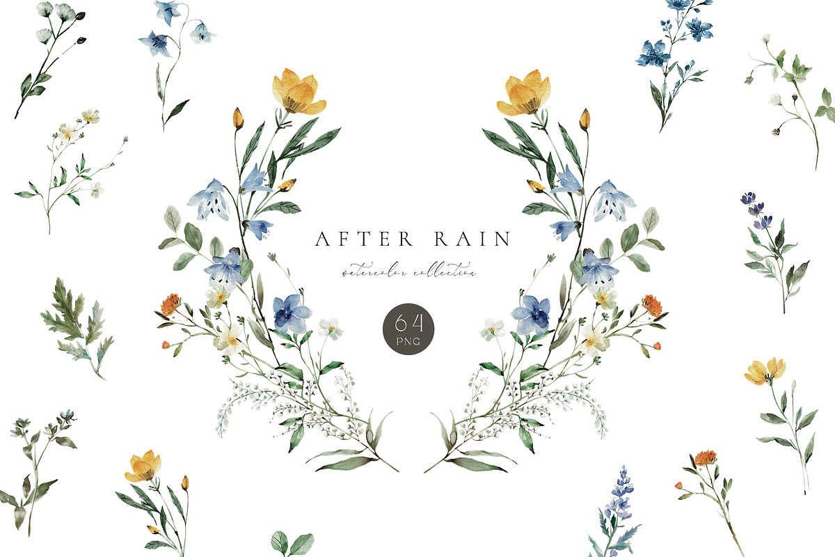 Blue Wild Flower, a Decorative Illustration by heyiamalice (Photo 1 of 10)