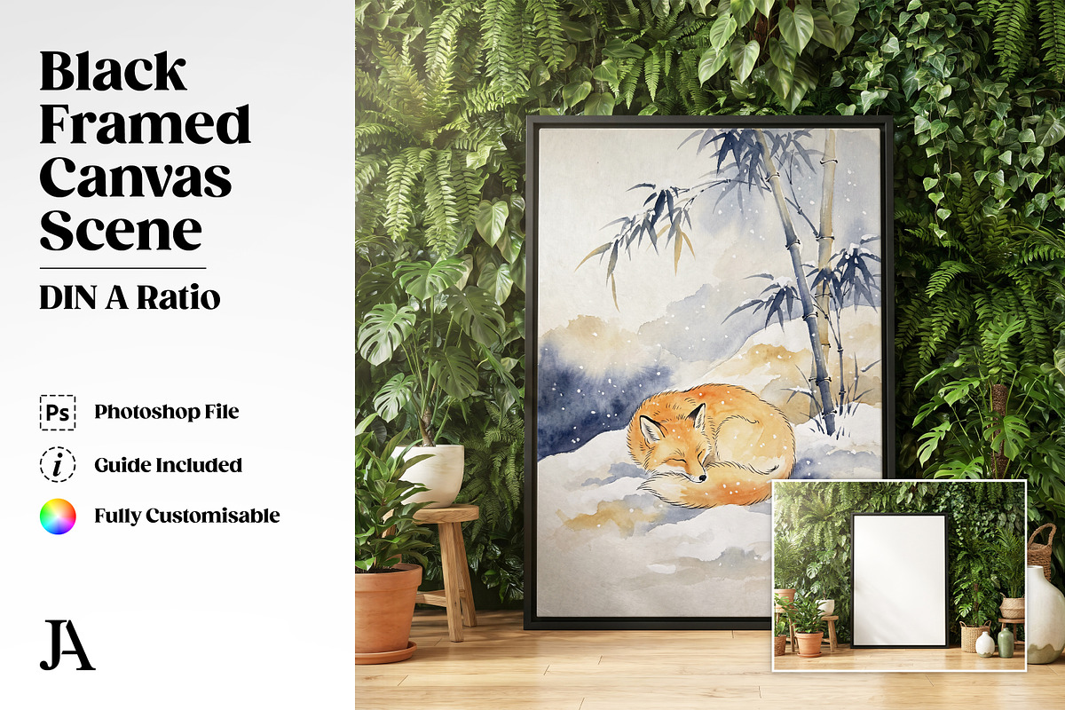Framed Canvas Mockup Bundle PSD, a Household Mockup by Julian Adams (Photo 5 of 35)