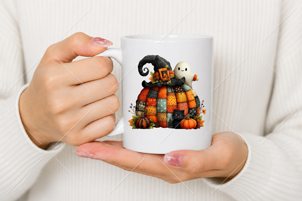 Whimsical Halloween Pumpkin Clipart, a Seasonal Illustration by Canvas Craft (Photo 9 of 10)