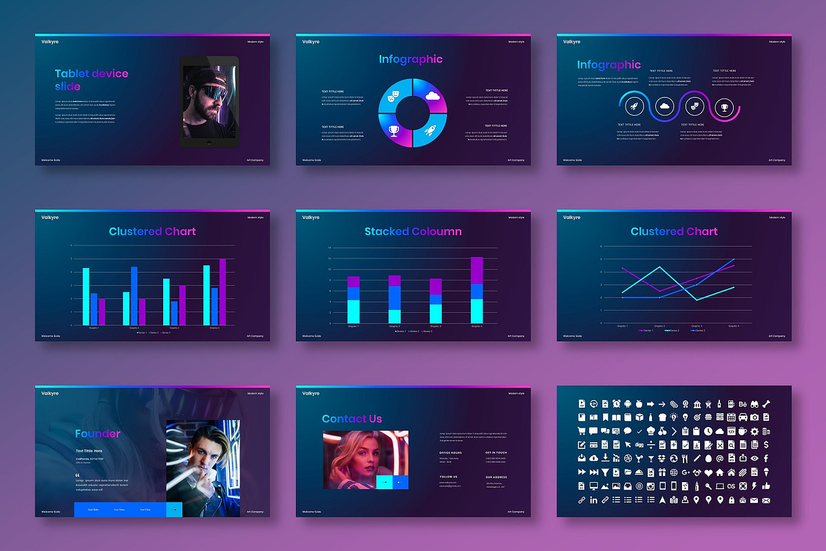 Valkyre – Business PowerPoint, a Design Template by Dens Creative Studio (Photo 5 of 6)