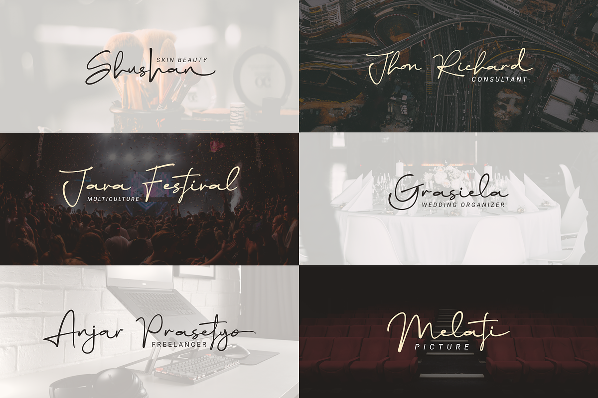 Rethinker - Stylish Signature, a Script Font by Dumadistyle (Photo 7 of 9)