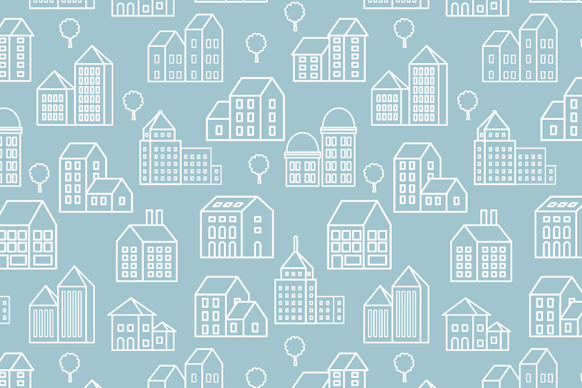 Linear city pattern, a Pattern Graphic by AlexZeL (Photo 4 of 7)