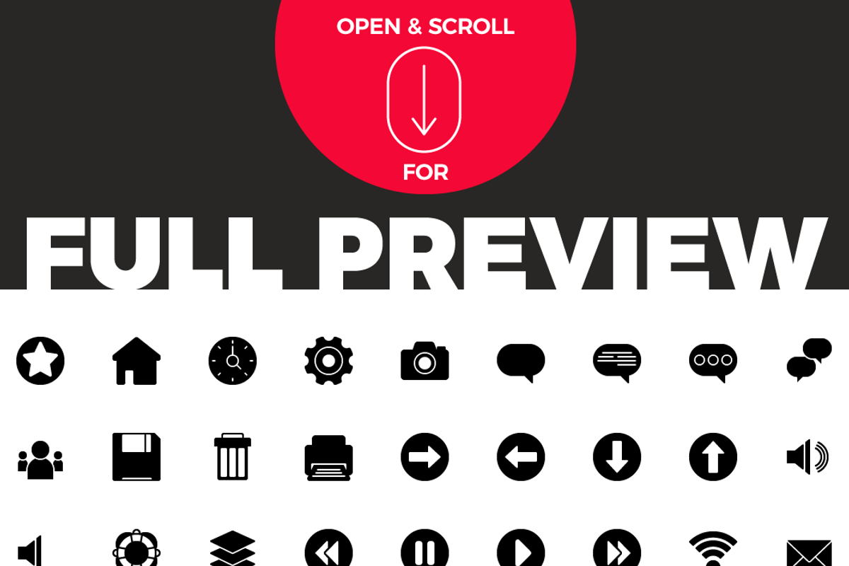 100 Essential Icons - Solid Style, a Solid Icon by Designerbundle (Photo 3 of 3)