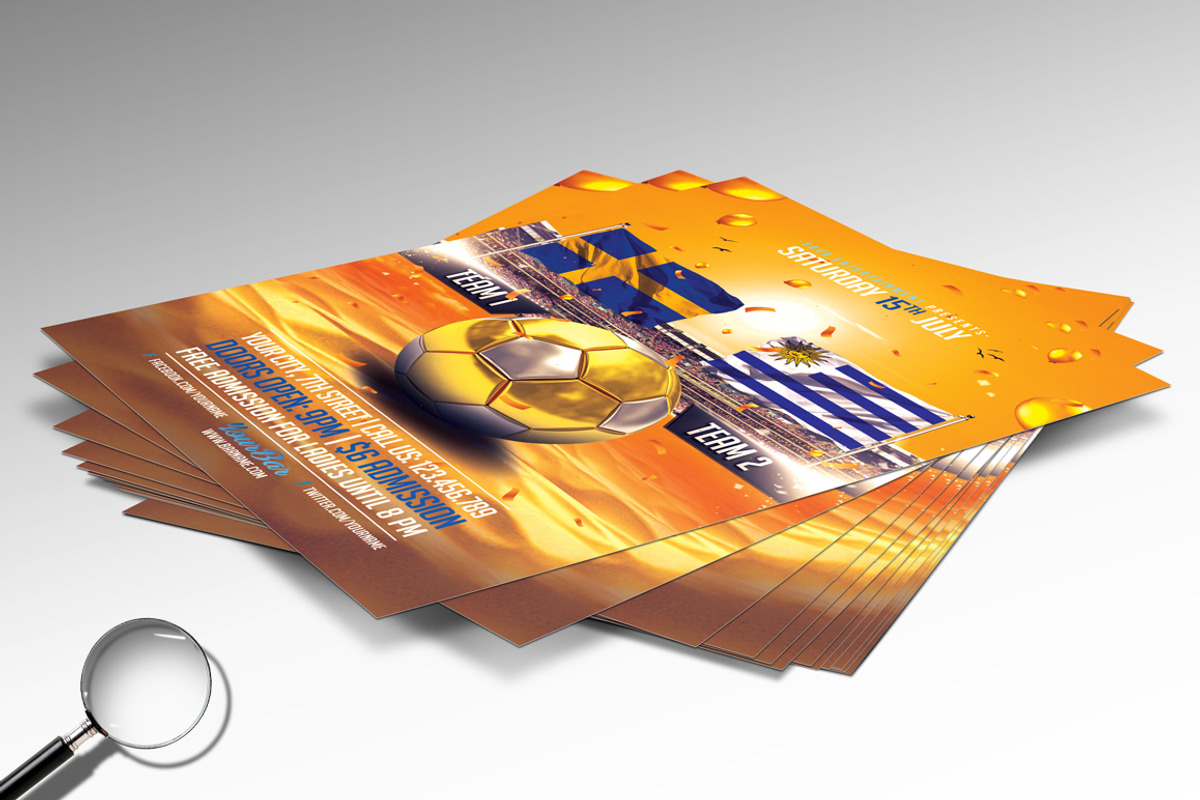 Qatar World Soccer Cup | 2in1 Flyer, a Flyer Template by GIGA-TEMPLATE (Photo 6 of 9)