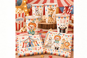 Watercolor Circus Animals Clipart, an Animal Illustration by Villa 11 Estudio (Thumbnail 6 of 6)