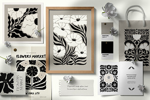 Dark Flowers Wall Art Creator